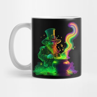 Neon Leprechaun Rainbow Mug